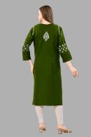 Women’s Lakhnavi Chikankari Kurti | Ethnic Embroidered Cotton Kurti for Women | Stylish Casual & Festive Wear Kurti