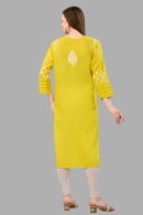 Women’s Lakhnavi Chikankari Kurti | Ethnic Embroidered Cotton Kurti for Women | Stylish Casual & Festive Wear Kurti