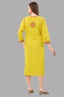 Women’s Lakhnavi Chikankari Kurti | Ethnic Embroidered Cotton Kurti for Women | Stylish Casual & Festive Wear Kurti
