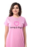 Women's Solid Printed Casual Relaxed Cotton Knee Length Regular Fit Nighty | Cotton Short Nighty for Girls & Ladies