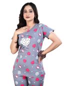 Trendy Women's Printed Cotton Nightsuit Set – Soft Loungewear Pajama Set | Premium Hosiery Cotton