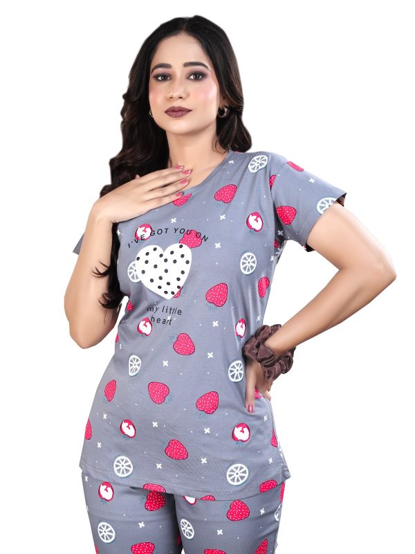 Trendy Women's Printed Cotton Nightsuit Set – Soft Loungewear Pajama Set | Premium Hosiery Cotton - Image 4