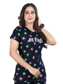 Trendy Women's Printed Cotton Nightsuit Set – Soft Loungewear Pajama Set | Premium Hosiery Cotton