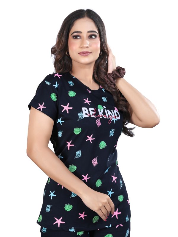 Trendy Women's Printed Cotton Nightsuit Set – Soft Loungewear Pajama Set | Premium Hosiery Cotton - Image 2